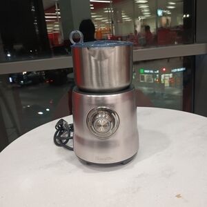 Breville Silver Blender with Blue Lid